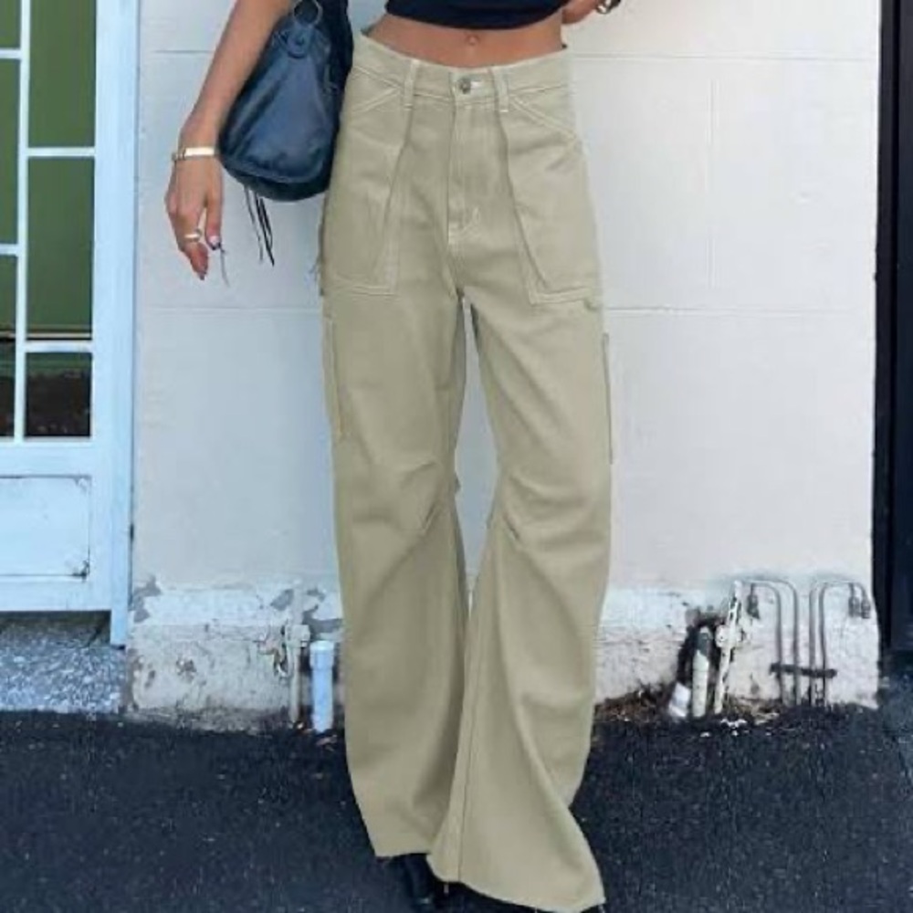Lioness Miami vice light khaki pants